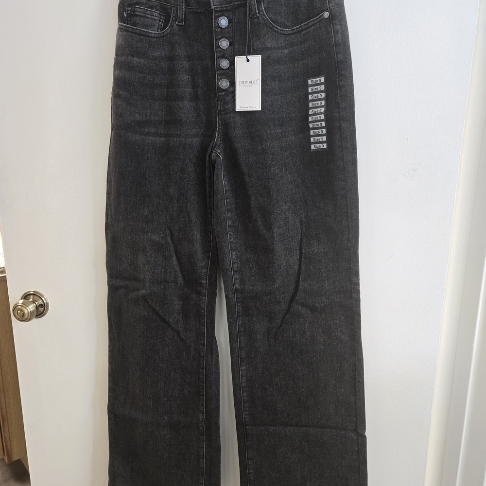 Judy Blue Women's Straight Leg Jeans - Dark Gray